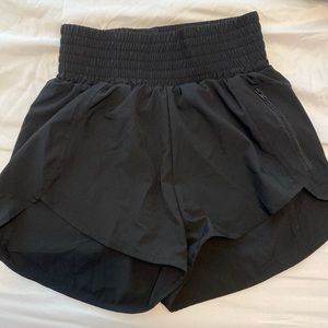 Black athletic shorts